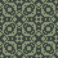 uma pixel estilo padronizar dentro verde e Preto vetor