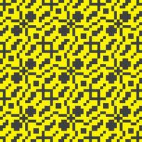 uma amarelo e Preto pixel padronizar vetor