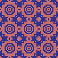 a laranja e azul pixel padronizar vetor