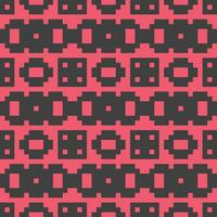 uma pixelizada padronizar com Preto e vermelho quadrados vetor