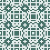 pixel arte desatado padronizar dentro verde e branco vetor