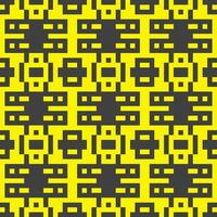 uma amarelo e Preto pixel padronizar vetor