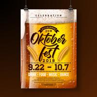 Ilustração de cartaz de festa Oktoberfest