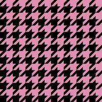 desatado Rosa e Preto houndstooth padronizar vetor