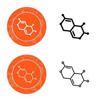 ícone de vetor de molécula