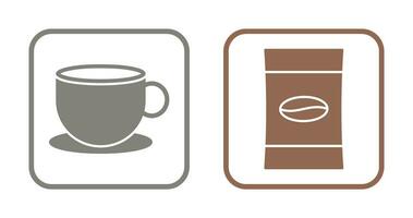 chá e café pacote ícone vetor