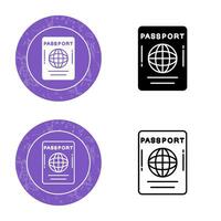 ícone de vetor de passaporte