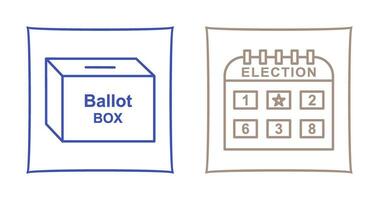 votação caixa e eleição dia ícone vetor