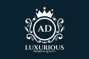 inicial carta de Anúncios real luxo logotipo modelo dentro vetor arte para luxuoso branding vetor ilustração.