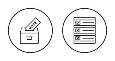 fundição voto e votação papel ícone vetor