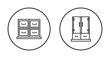 gabinete e o negócio ícone vetor