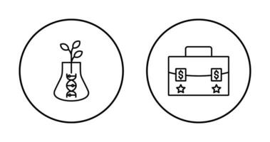 biologia e pasta ícone vetor