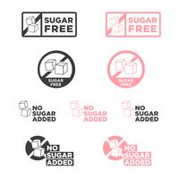 Ícone livre de açúcar. vetor