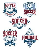Emblemas de futebol de vetor