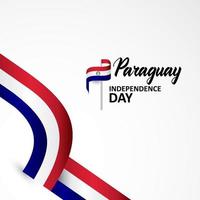 projeto de saudação do dia da independência do paraguai comemorar vetor