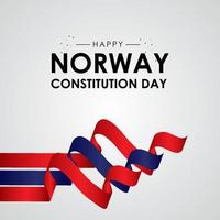 projeto de saudação do dia da constituição da noruega vetor