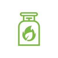 biogás armazenamento ícone. ecológico, ambiental, e alternativo energia símbolo vetor