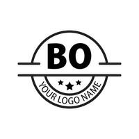 carta bo logotipo. b o. bo logotipo Projeto vetor ilustração para criativo empresa, negócios, indústria