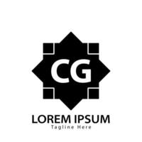 carta CG logotipo. c g. CG logotipo Projeto vetor ilustração para criativo empresa, negócios, indústria. pró vetor