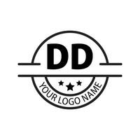 carta dd logotipo. d d. dd logotipo Projeto vetor ilustração para criativo empresa, negócios, indústria. pró vetor