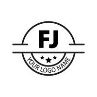 carta fj logotipo. f j. fj logotipo Projeto vetor ilustração para criativo empresa, negócios, indústria. pró vetor