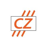 carta cz logotipo. c z. cz logotipo Projeto vetor ilustração para criativo empresa, negócios, indústria. pró vetor