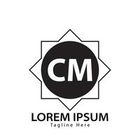 carta cm logotipo. c m. cm logotipo Projeto vetor ilustração para criativo empresa, negócios, indústria. pró vetor