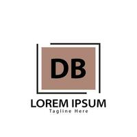 carta db logotipo. d b. db logotipo Projeto vetor ilustração para criativo empresa, negócios, indústria. pró vetor