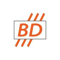 carta bd logotipo. b d. bd logotipo Projeto vetor ilustração para criativo empresa, negócios, indústria. pró vetor