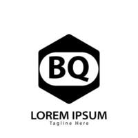 carta bq logotipo. b q. bq logotipo Projeto vetor ilustração para criativo empresa, negócios, indústria