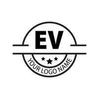 carta ev logotipo. e v. ev logotipo Projeto vetor ilustração para criativo empresa, negócios, indústria. pró vetor