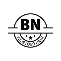 carta bn logotipo. b n. bn logotipo Projeto vetor ilustração para criativo empresa, negócios, indústria