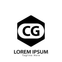 carta CG logotipo. c g. CG logotipo Projeto vetor ilustração para criativo empresa, negócios, indústria. pró vetor