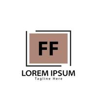 carta ff logotipo. f f. ff logotipo Projeto vetor ilustração para criativo empresa, negócios, indústria. pró vetor