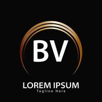 carta bv logotipo. b v. bv logotipo Projeto vetor ilustração para criativo empresa, negócios, indústria