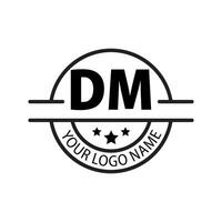 carta dm logotipo. d m. dm logotipo Projeto vetor ilustração para criativo empresa, negócios, indústria. pró vetor