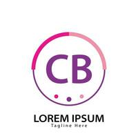 carta cb logotipo. c b. cb logotipo Projeto vetor ilustração para criativo empresa, negócios, indústria. pró vetor