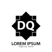 carta dq logotipo. d q. dq logotipo Projeto vetor ilustração para criativo empresa, negócios, indústria. pró vetor