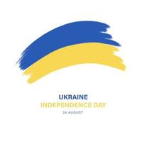 bandeira de vetor feliz dia da independência de Ucrânia, cartão de felicitações.