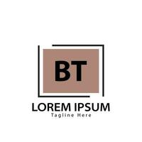 carta bt logotipo. b t. bt logotipo Projeto vetor ilustração para criativo empresa, negócios, indústria