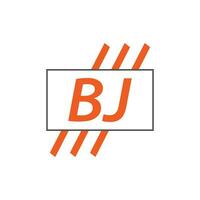 carta bj logotipo. b j. bj logotipo Projeto vetor ilustração para criativo empresa, negócios, indústria. pró vetor