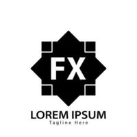 carta fx logotipo. f x. fx logotipo Projeto vetor ilustração para criativo empresa, negócios, indústria. pró vetor
