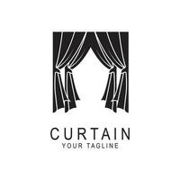 cortina logotipo vetor ícone ilustração Projeto