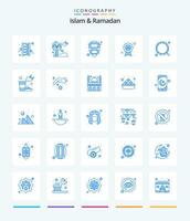 criativo islamismo e Ramadã 25 azul ícone pacote tal Como fita. halal. nuvem. islamismo. Ramadã vetor