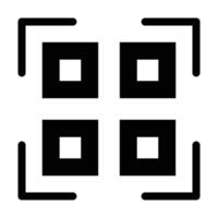 qr código vetor glifo ícone para pessoal e comercial usar.