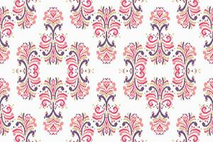 floral vintage desatado padronizar para retro papeis de parede. encantado vintage flores artes e trabalhos manuais movimento inspirado. Projeto para invólucro papel, papel de parede, tecidos e moda roupas. ikat padronizar. vetor