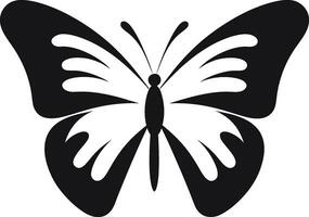 borboleta charme dentro sombras uma Eterno Projeto intrincado vibração Preto borboleta emblema vetor