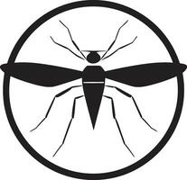 gracioso mosquito ilustração artístico mosquito emblema vetor