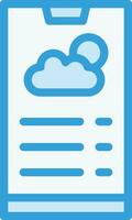 ilustração de design de ícone de vetor de aplicativo meteorológico