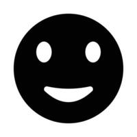 sorrir vetor glifo ícone para pessoal e comercial usar.